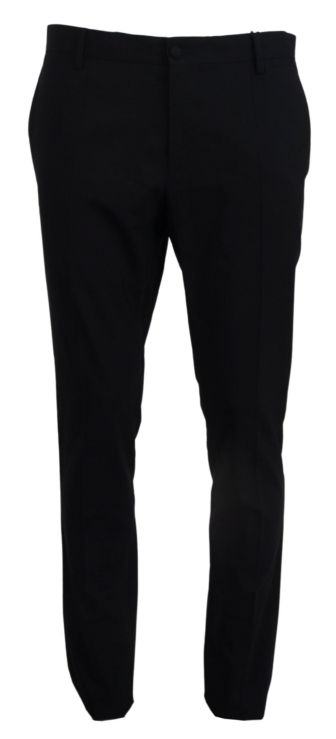 Pantalones de vestir elegantes de corte entallado en azul