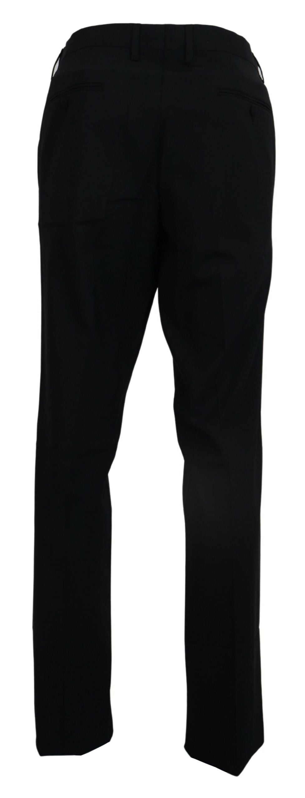 Pantalones elegantes de mezcla de lana de corte entallado