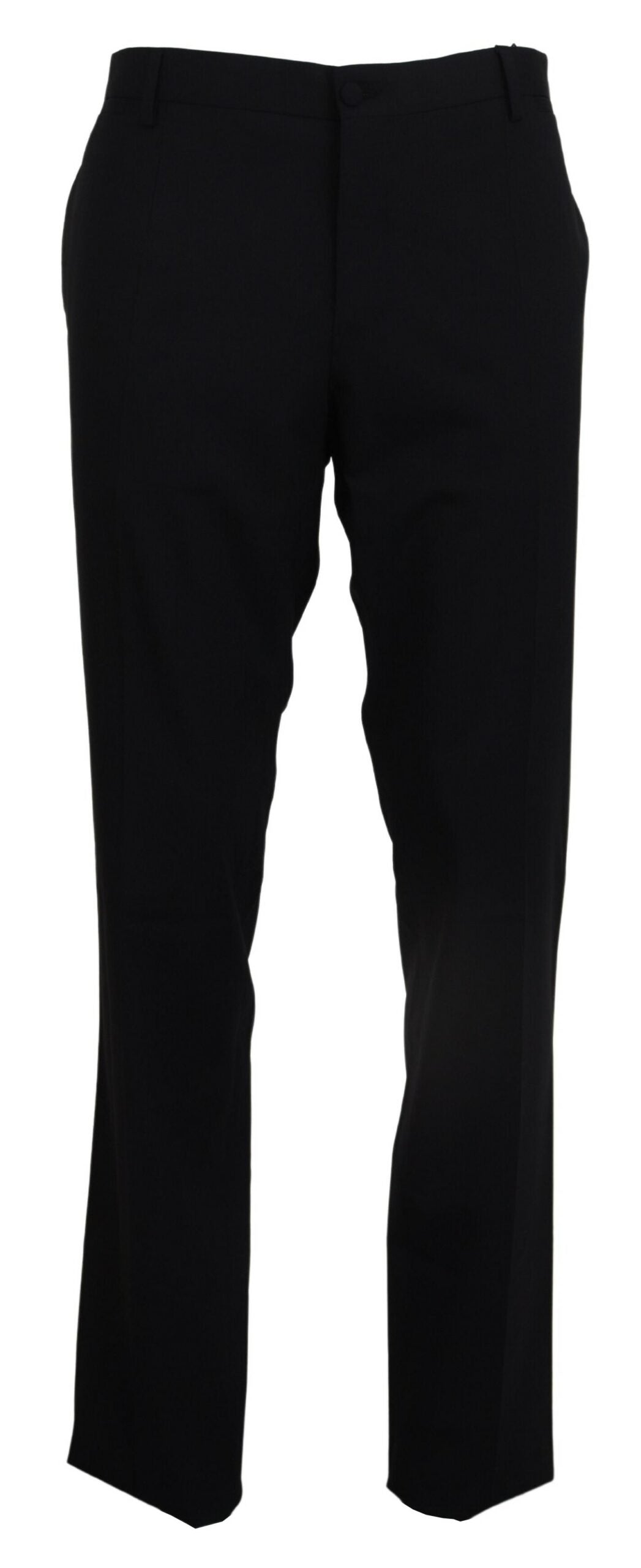Pantalones elegantes de mezcla de lana de corte entallado