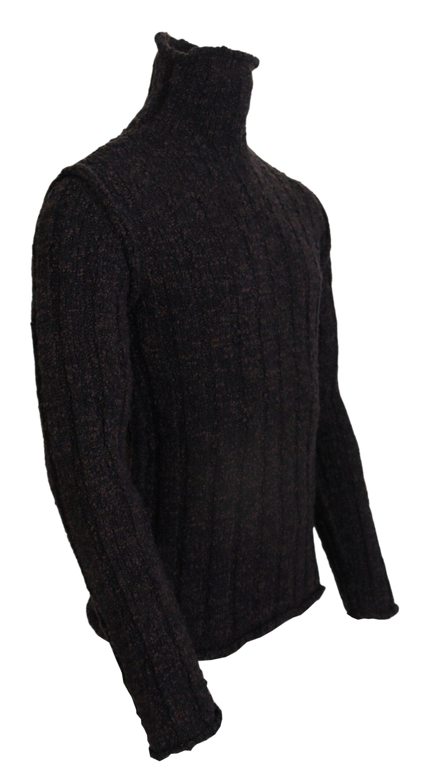 Suéter elegante de cuello alto en mezcla de lana