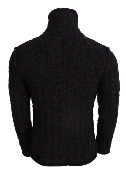 Suéter elegante de cuello alto en mezcla de lana