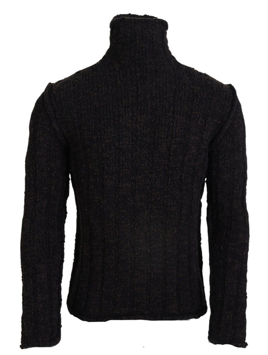 Suéter elegante de cuello alto en mezcla de lana