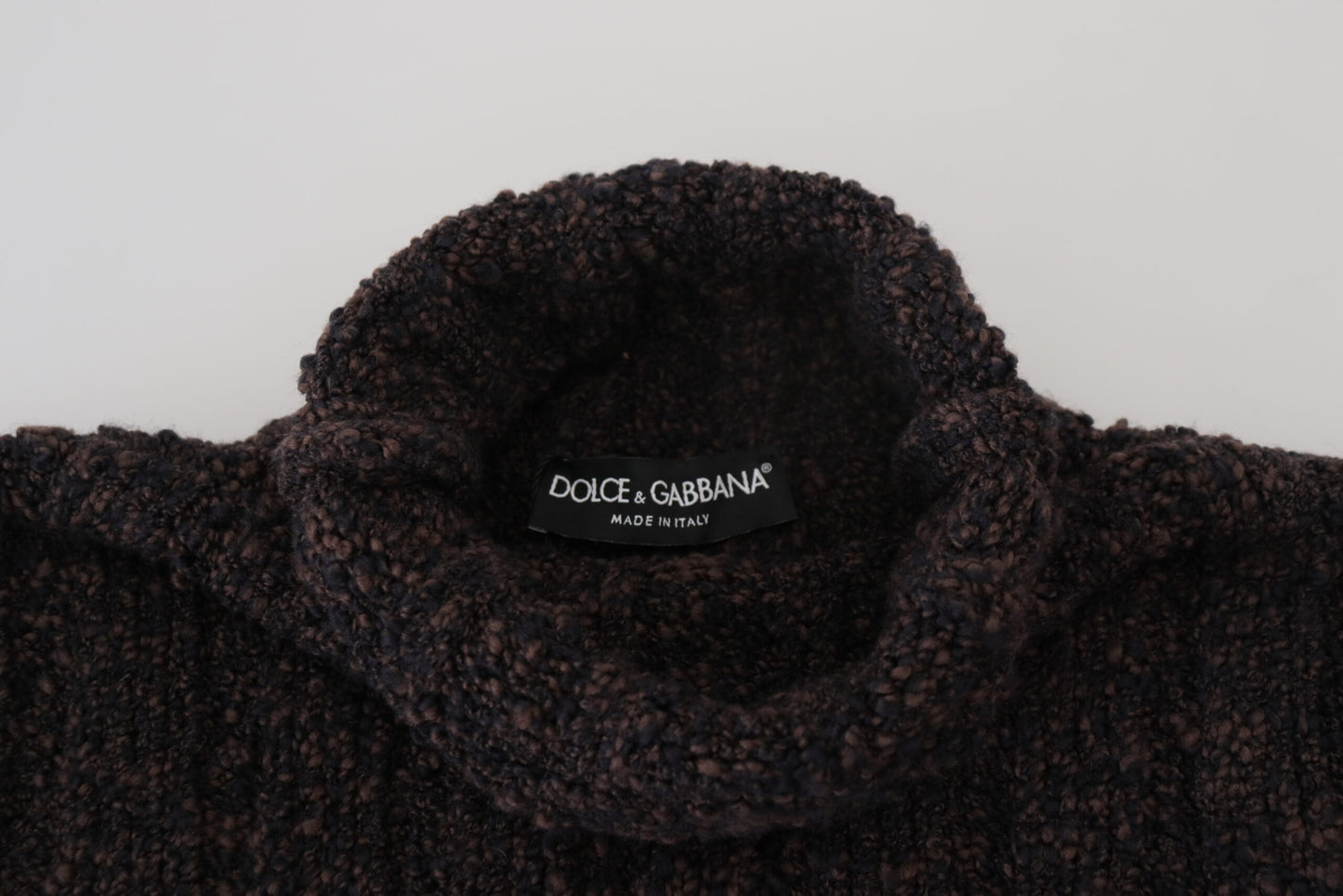 Suéter elegante de cuello alto en mezcla de lana