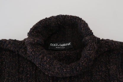 Suéter elegante de cuello alto en mezcla de lana