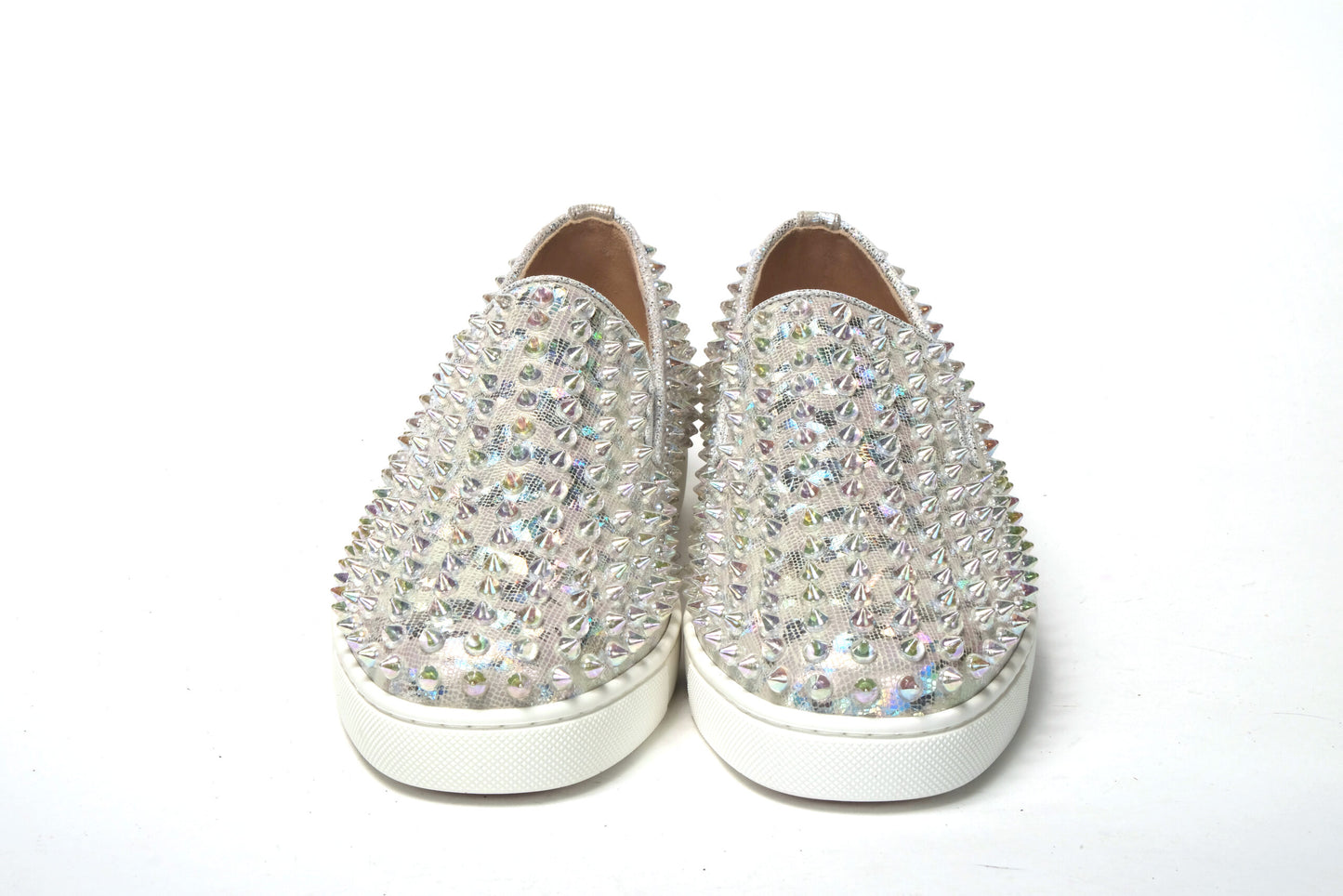 Zapatillas planas blancas con ruedas para abdominales y diseño náutico para mujer