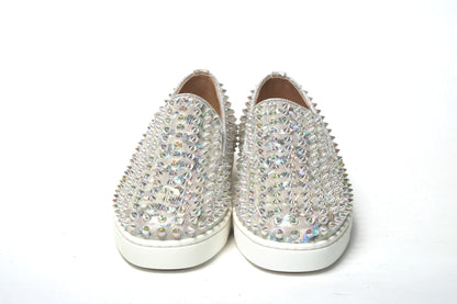 Zapatillas planas blancas con ruedas para abdominales y diseño náutico para mujer