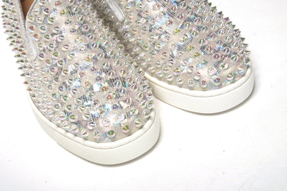 Zapatillas planas blancas con ruedas para abdominales y diseño náutico para mujer