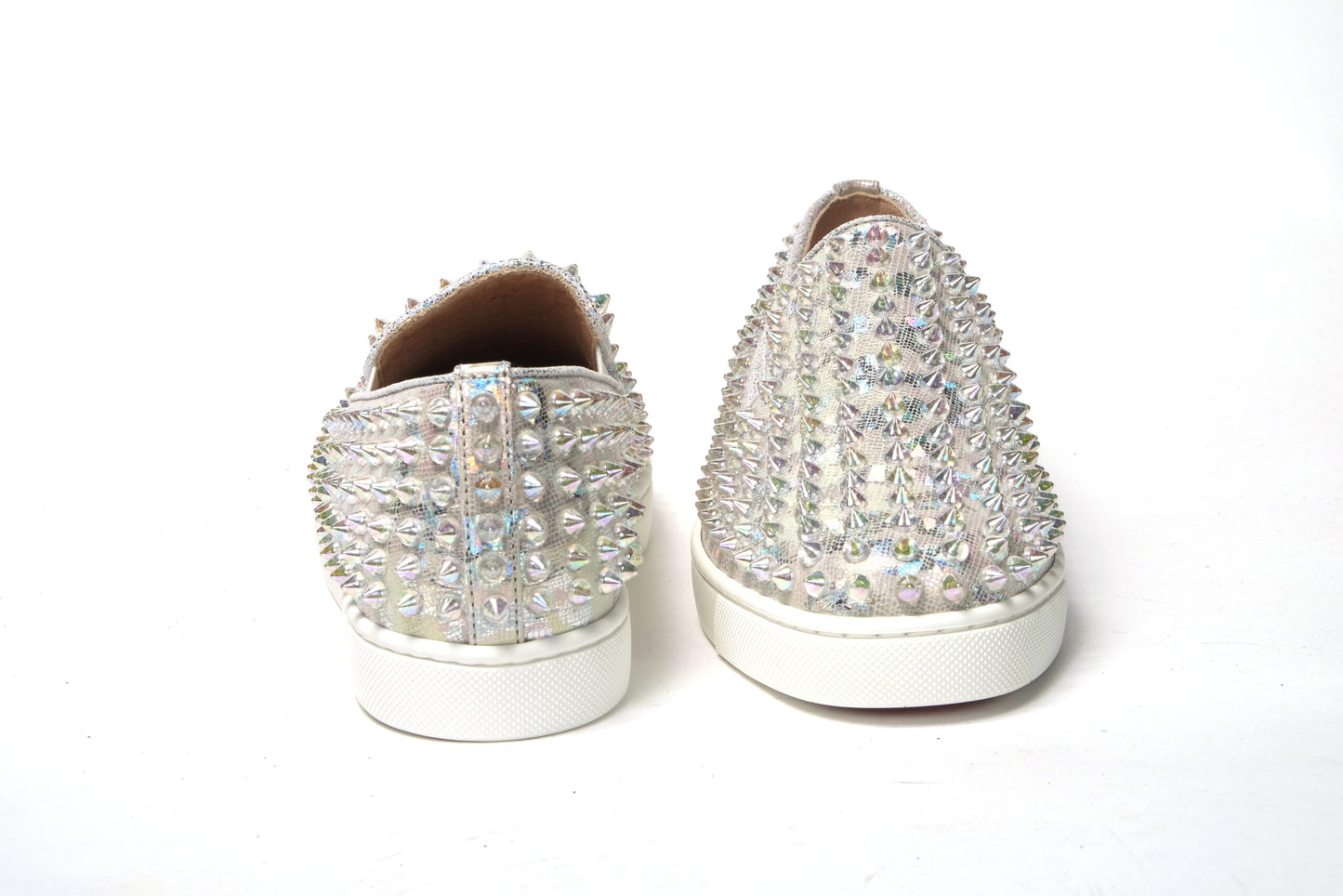 Zapatillas planas blancas con ruedas para abdominales y diseño náutico para mujer