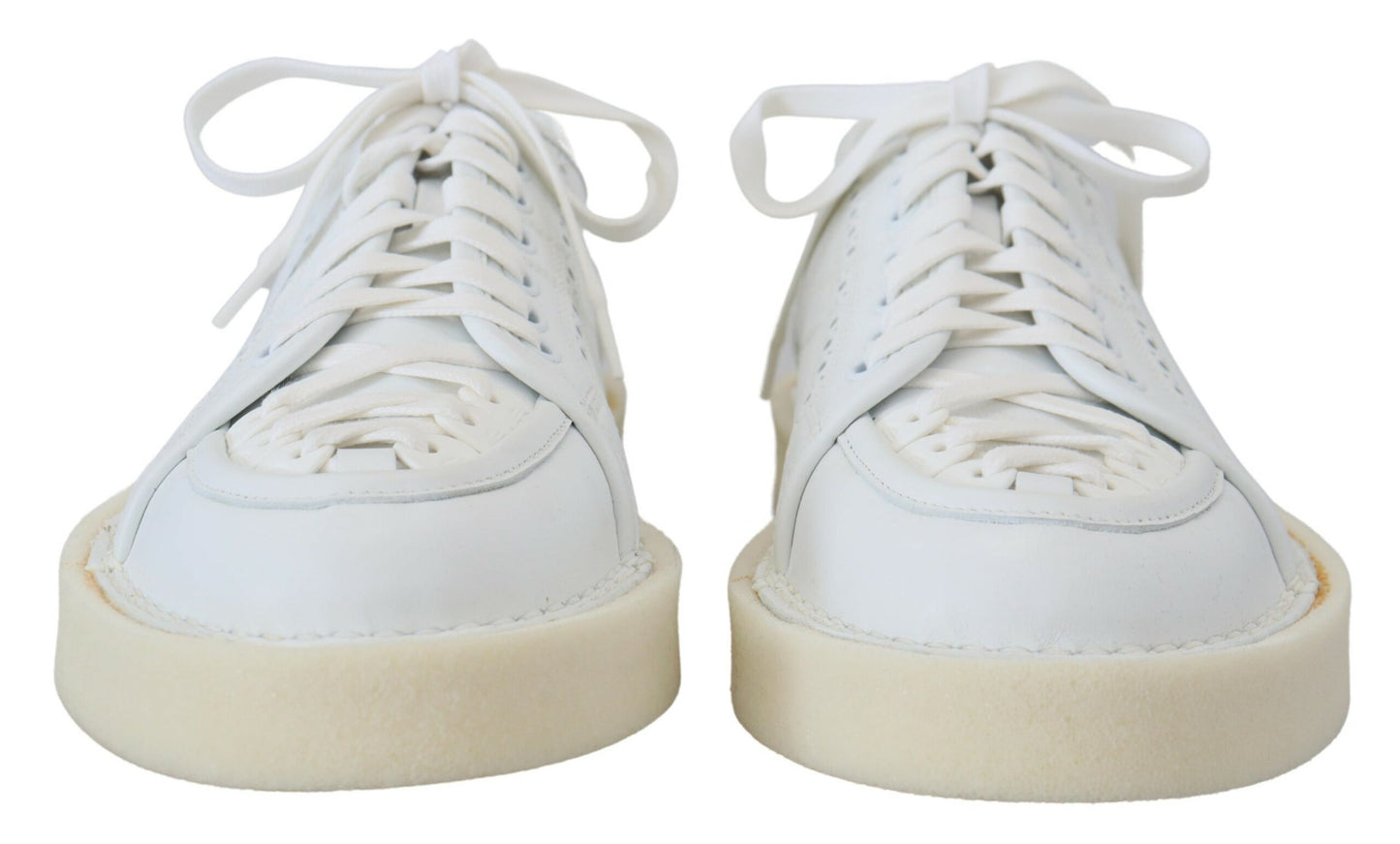 Elegantes zapatillas blancas Oxford de caña baja