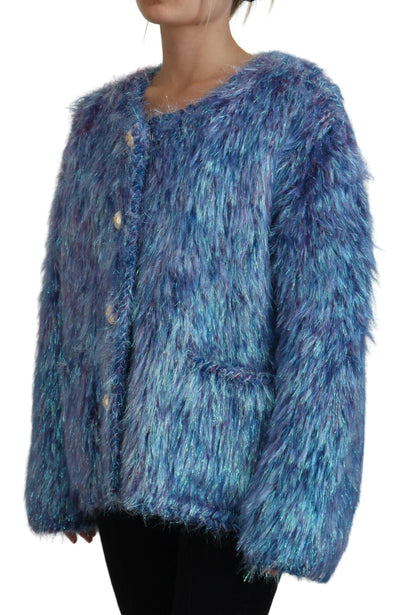 Elegante chaqueta multicolor de manga larga