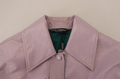 Chaqueta corta morada chic: una declaración de estilo
