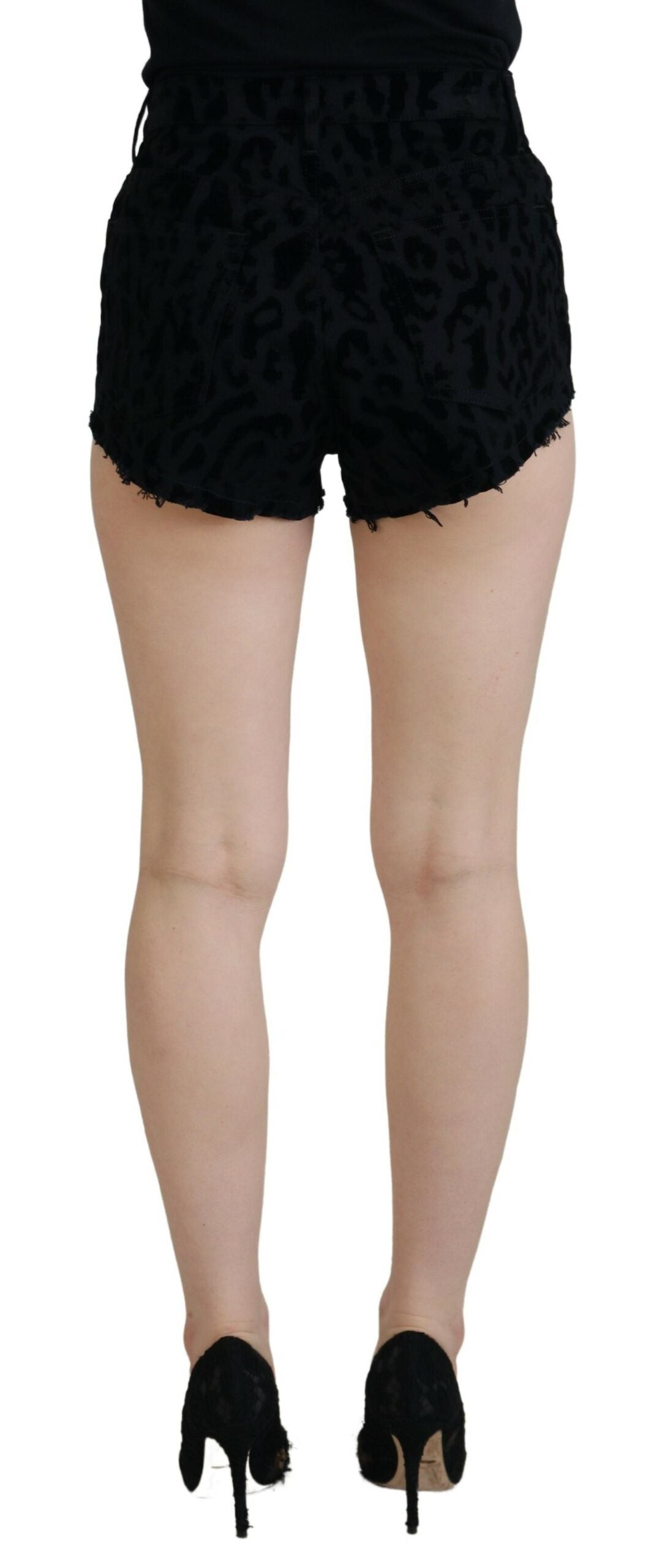 Pantalones cortos vaqueros elegantes de cintura alta