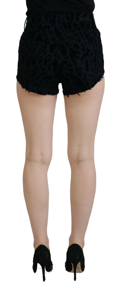 Pantalones cortos vaqueros elegantes de cintura alta