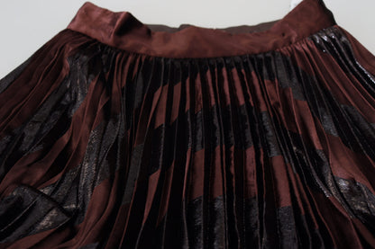 Falda larga elegante de cintura alta y corte A