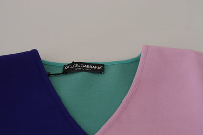 Suéter elegante multicolor con cuello en V