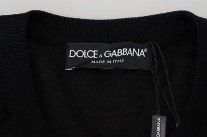 Elegante suéter tipo cárdigan de encaje floral negro