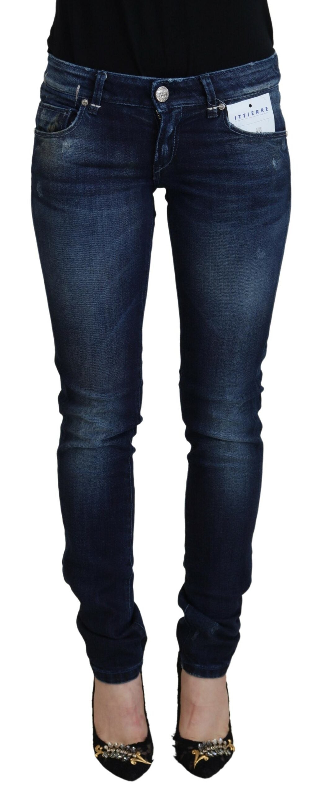 Pantalones vaqueros ajustados y elegantes de cintura baja