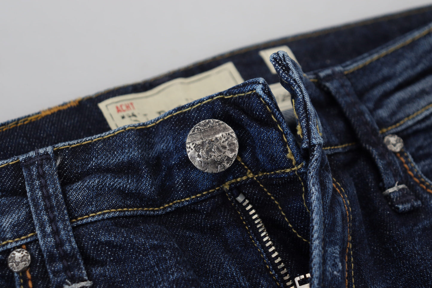 Vaqueros ajustados de diseño con cintura baja y estilo chic