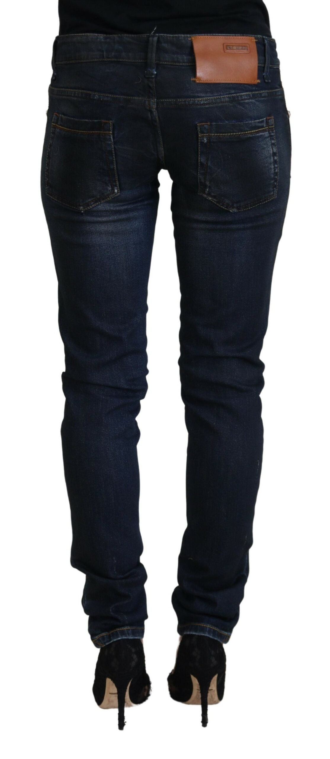 Pantalones vaqueros ajustados y elegantes de cintura baja