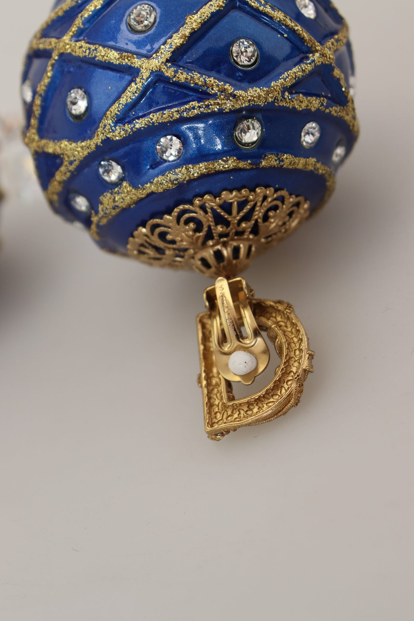 Elegantes pendientes colgantes de bola navideña de cristal