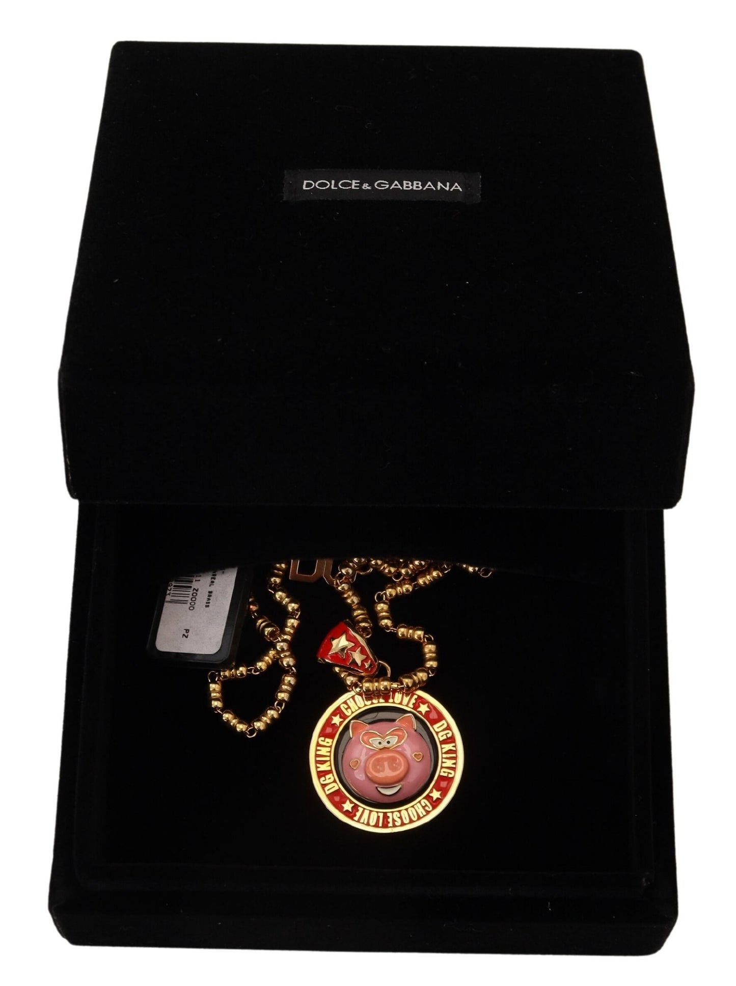 Elegante collar de cadena con dijes dorados