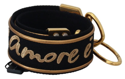 Elegante correa para bolso de hombro en dorado y negro