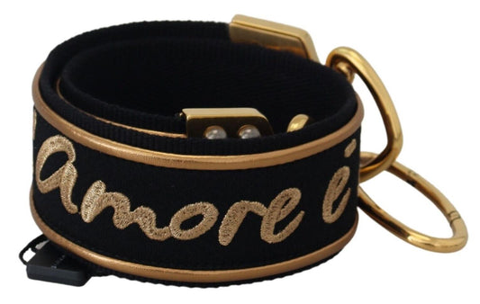 Elegante correa para bolso de hombro en dorado y negro