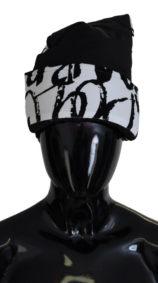 Elegante gorro de punto monocromático