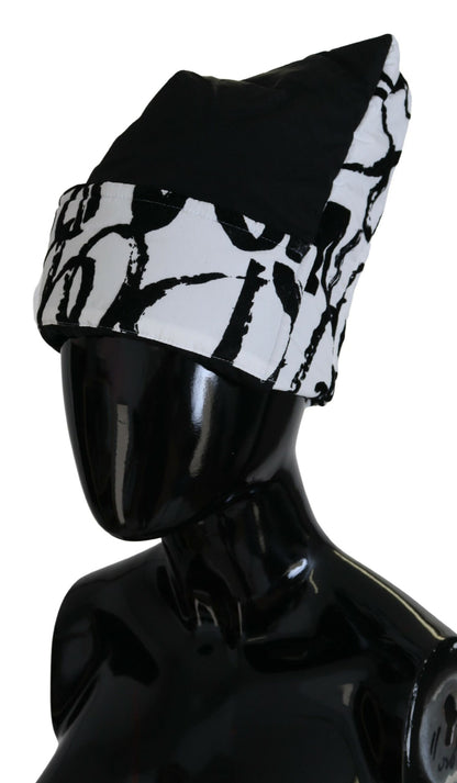 Elegante gorro de punto monocromático