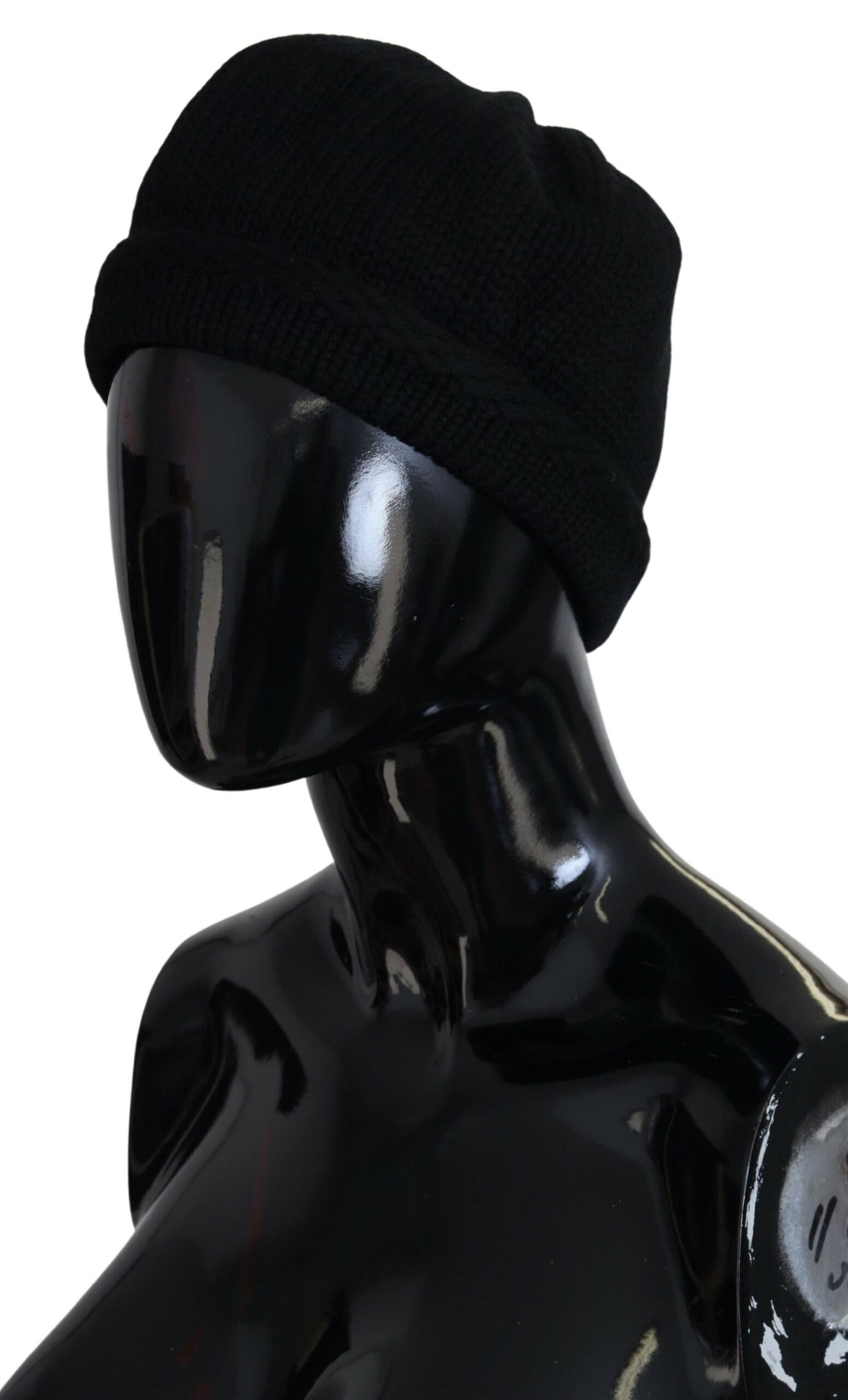 Elegante gorro de lana virgen negro