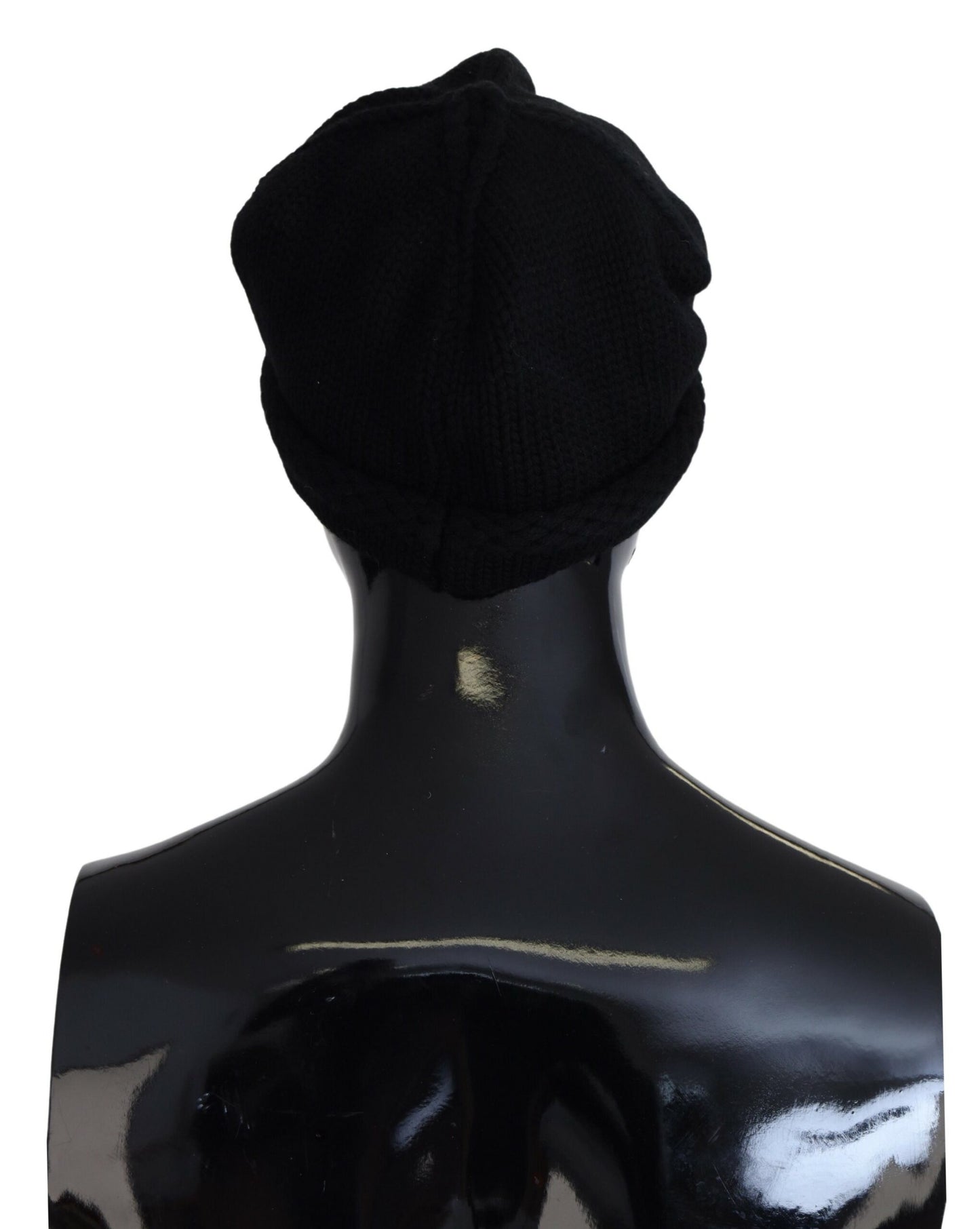 Elegante gorro de lana virgen negro