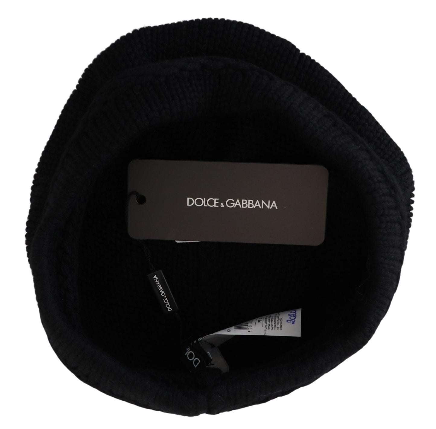 Elegante gorro de lana virgen negro