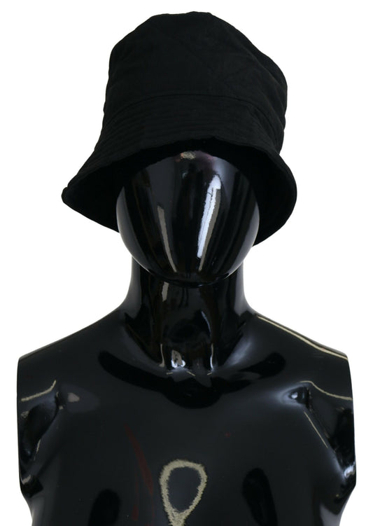 Elegante gorra de pescador negra
