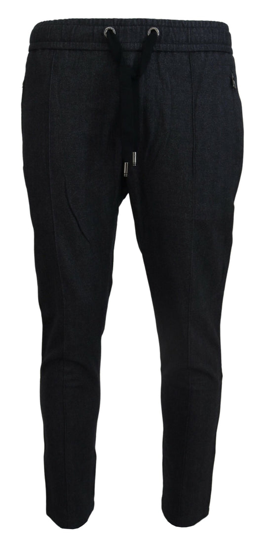 Elegantes pantalones deportivos de algodón gris para hombre