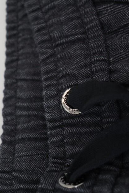 Elegantes pantalones deportivos de algodón gris para hombre