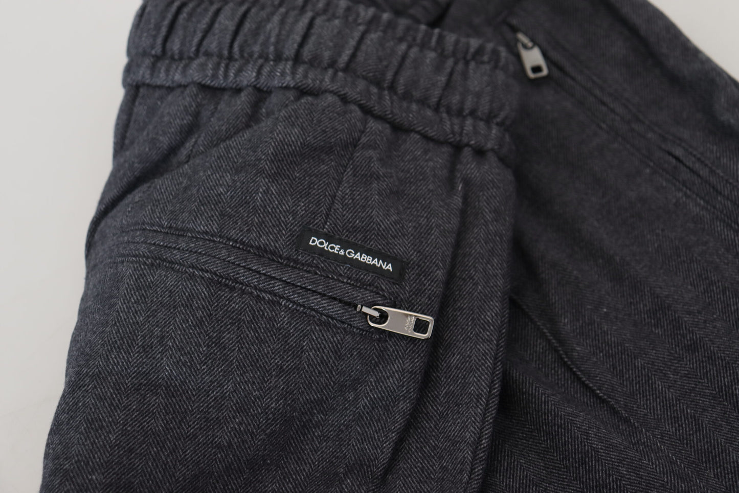 Elegantes pantalones deportivos de algodón gris para hombre