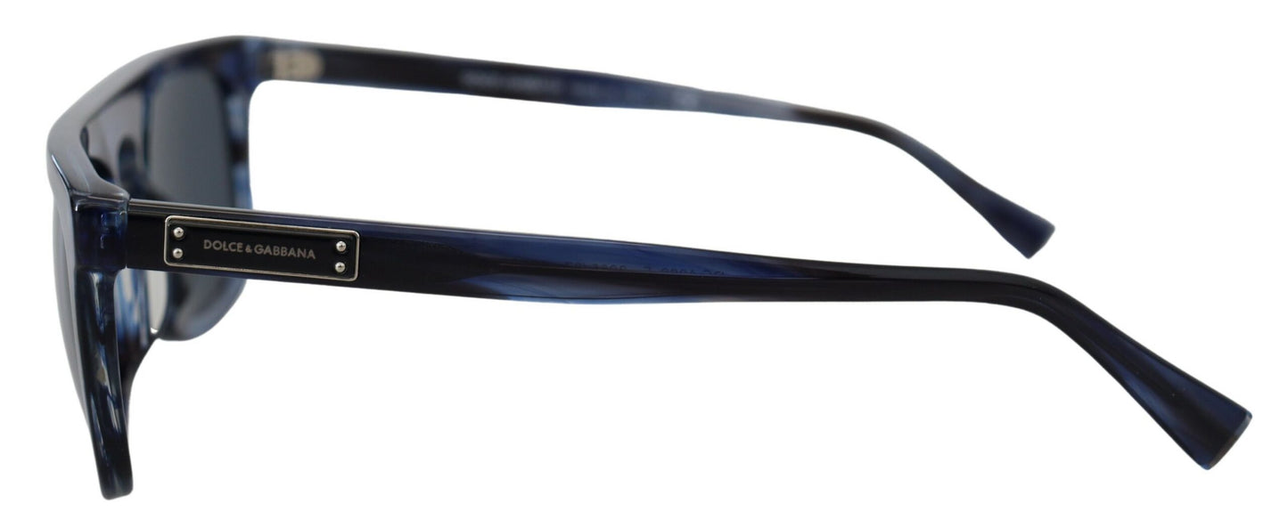 Elegantes gafas de sol de acetato azul