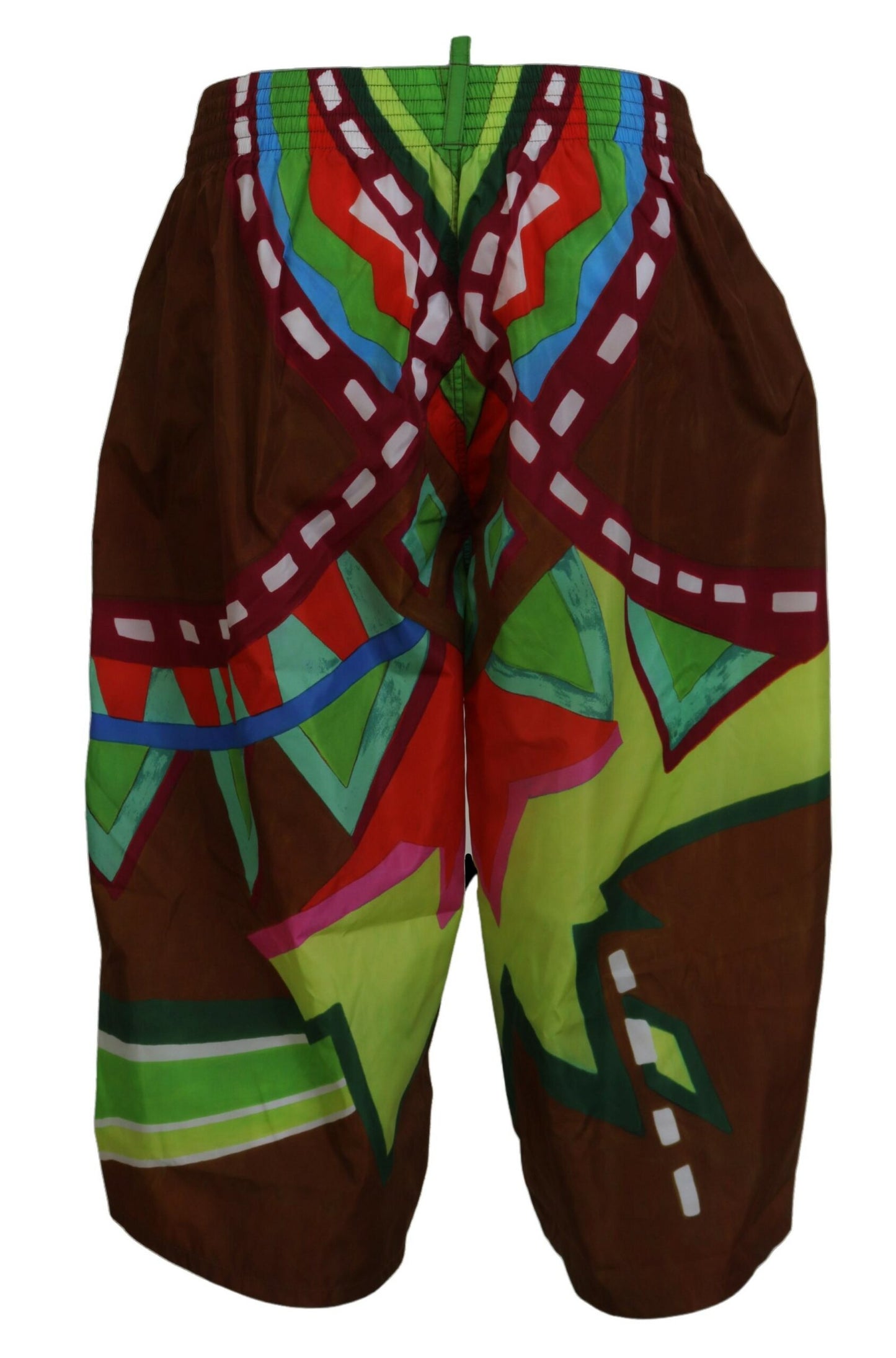 Shorts de baño exclusivos con estampado multicolor