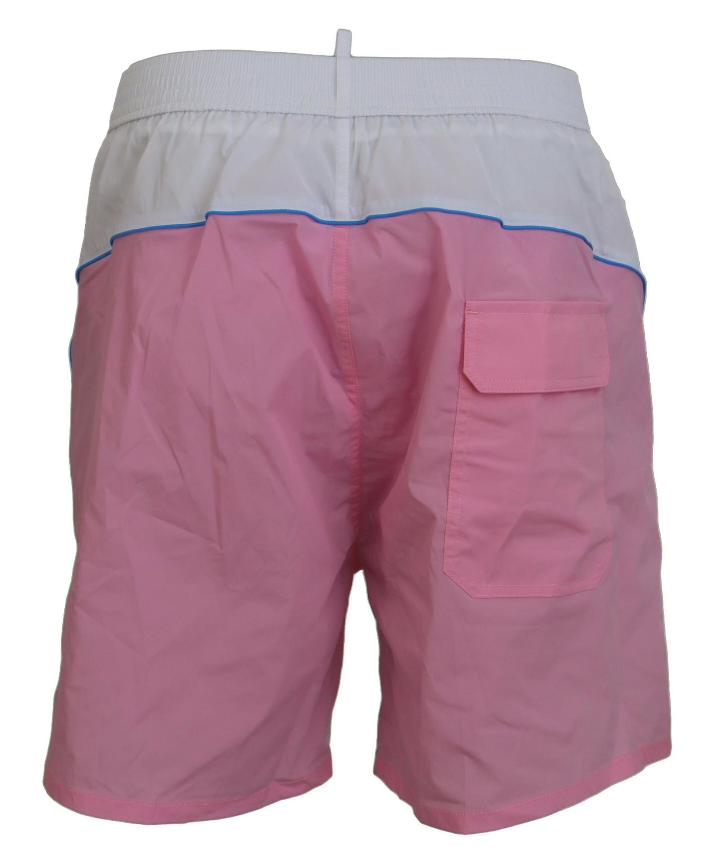 Bañador elegante con estampado blanco y rosa