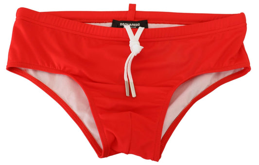 Bañador slip con estampado ICON rojo