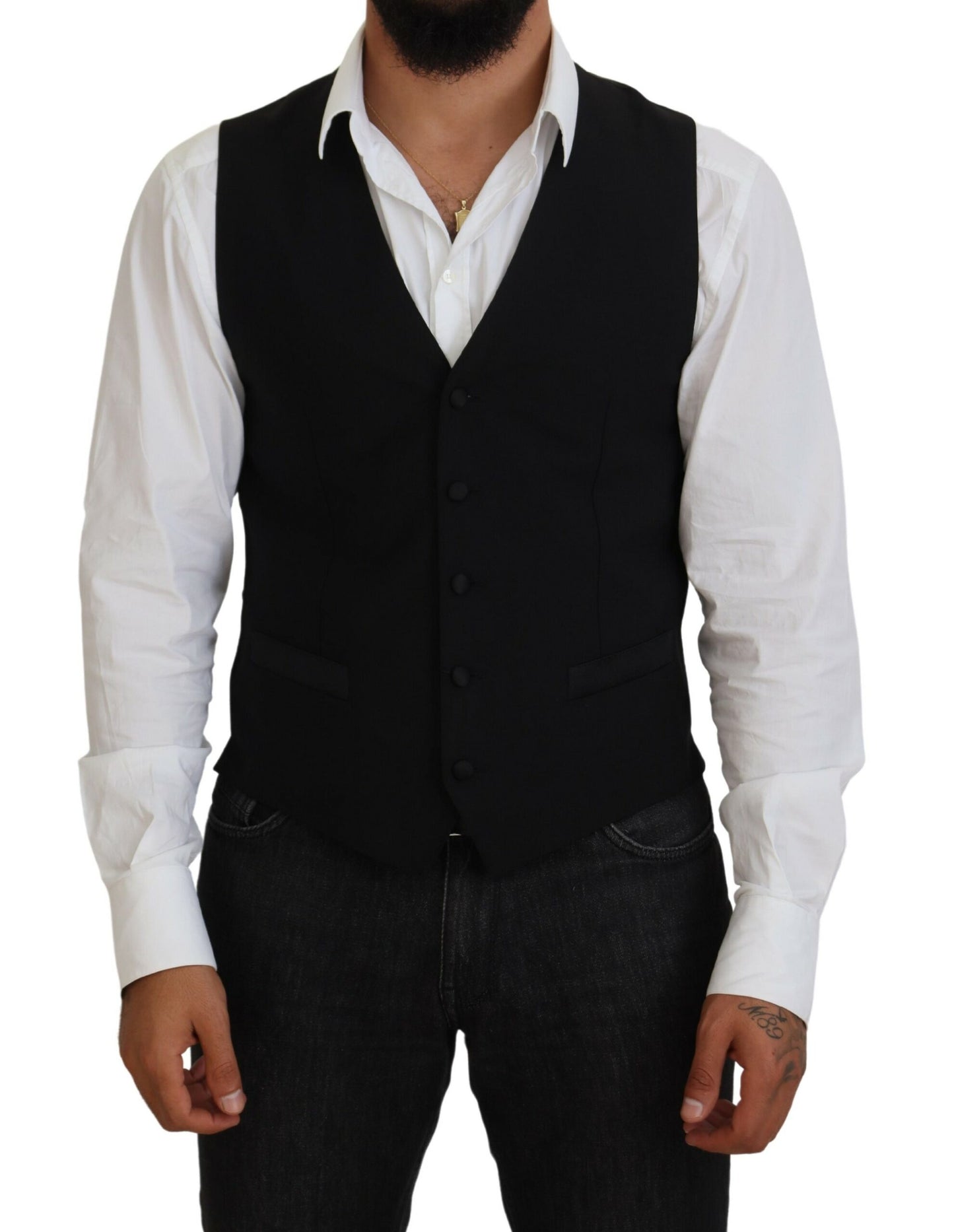 Chaleco formal negro elegante