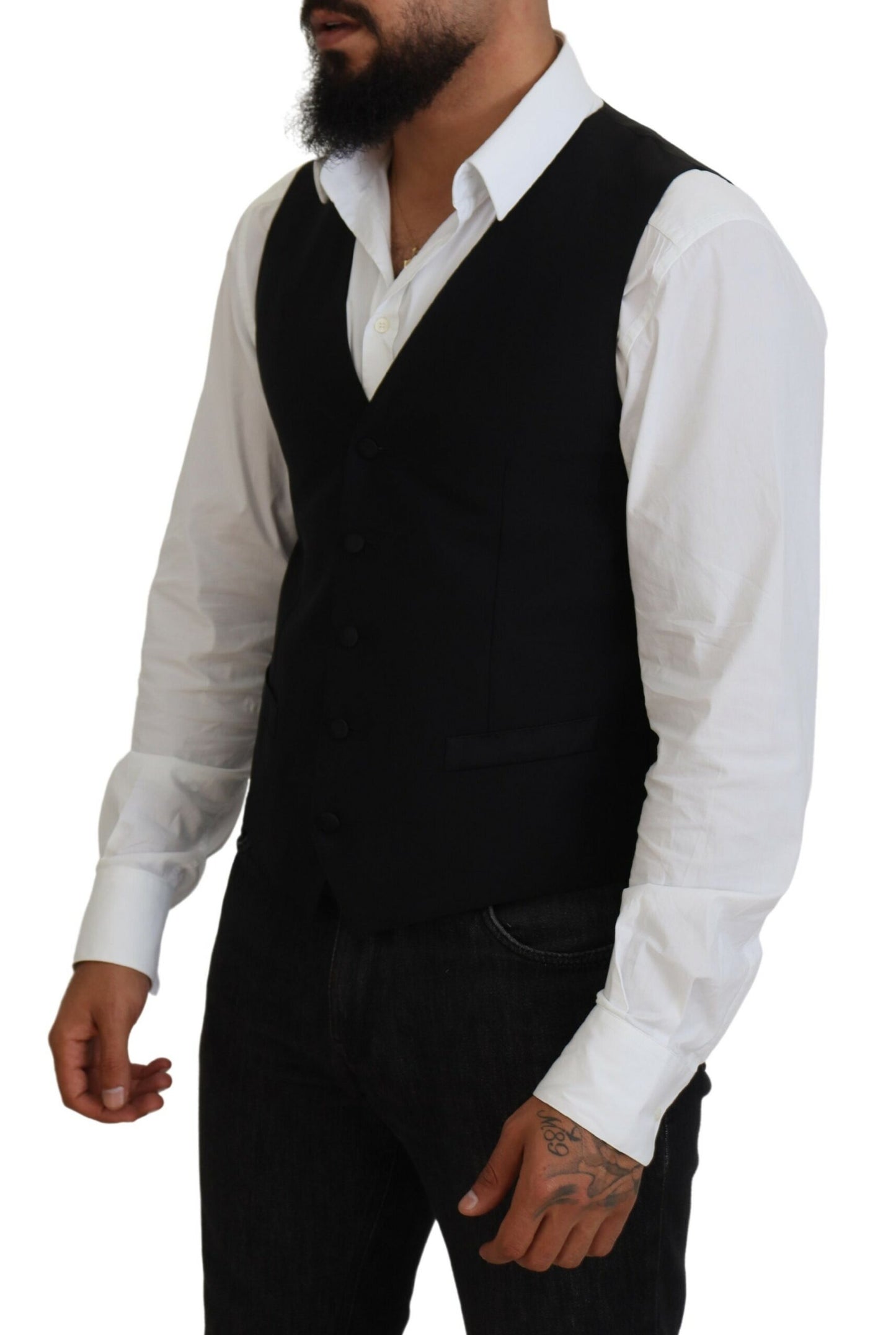 Chaleco formal negro elegante