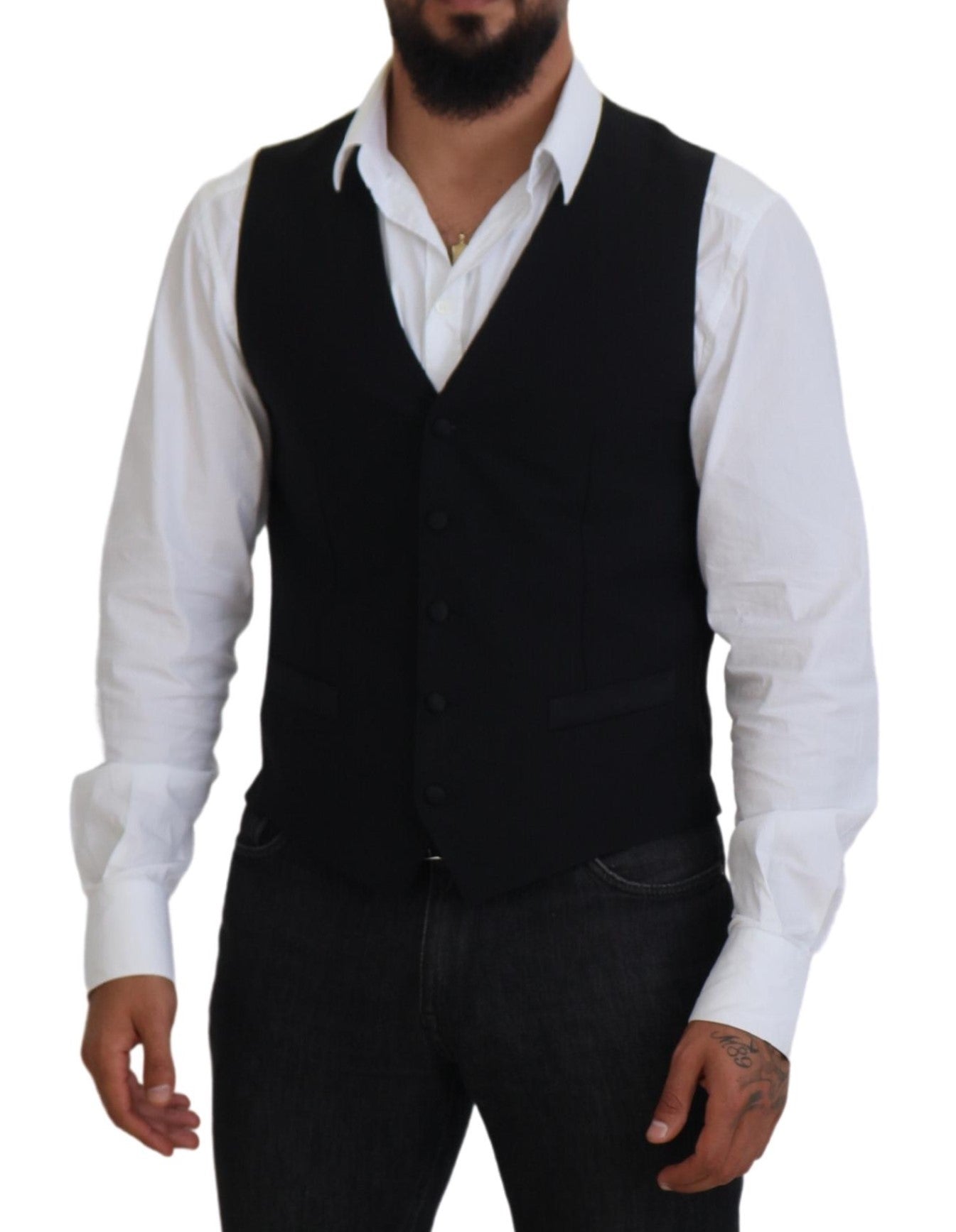 Chaleco formal negro elegante