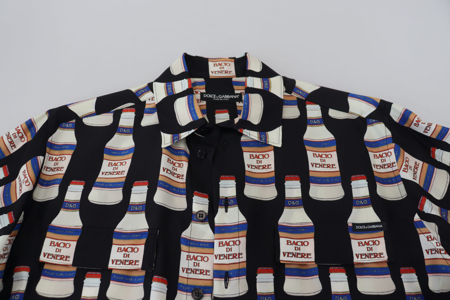 Camisa elegante de seda casual de manga larga