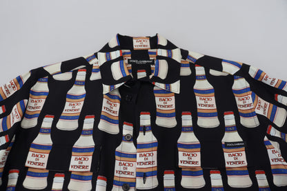 Camisa elegante de seda casual de manga larga