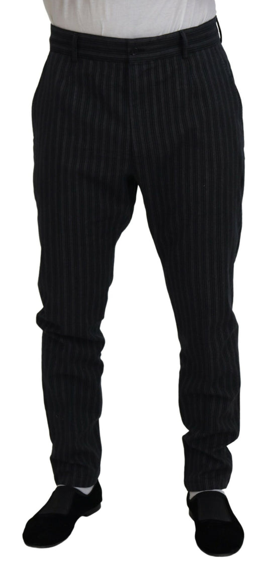 Elegantes pantalones de vestir chinos a rayas
