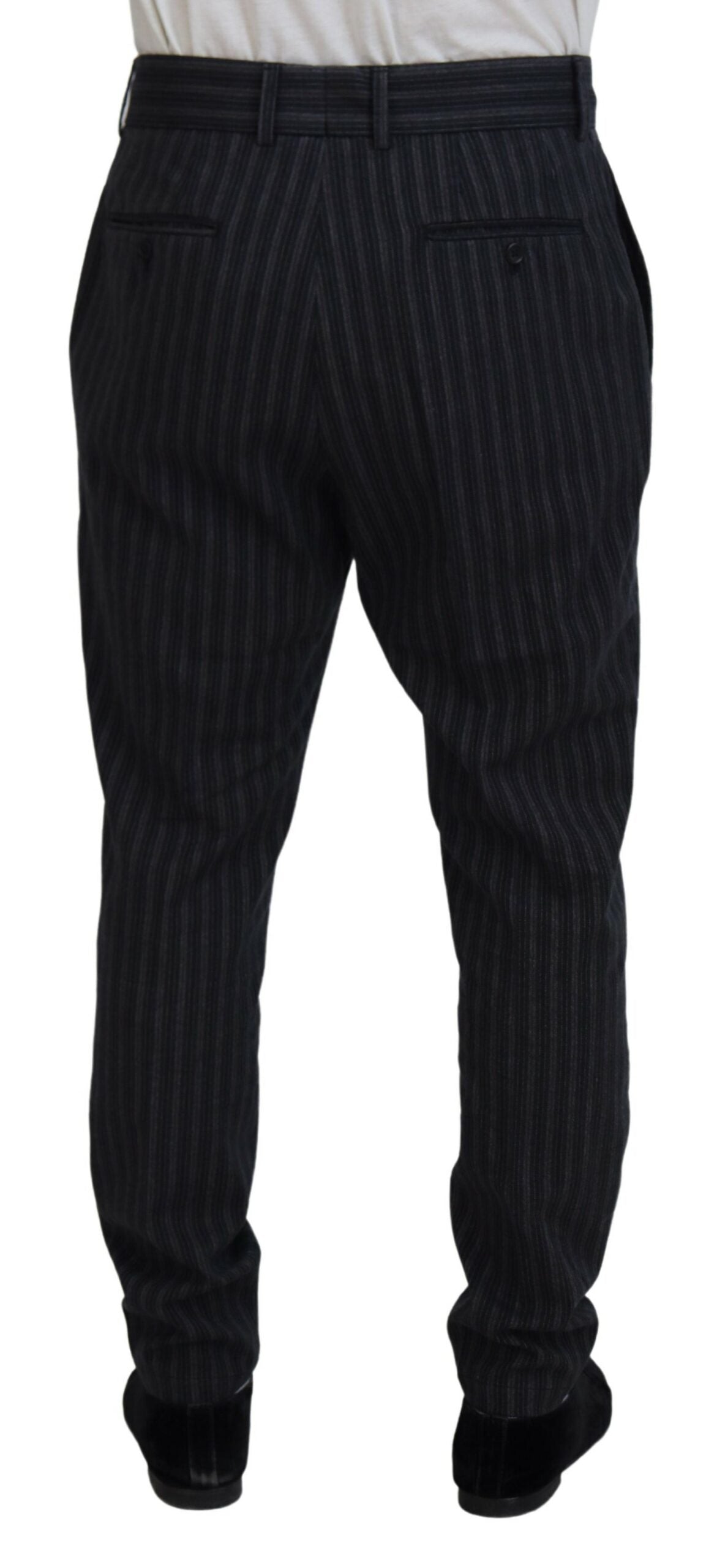 Elegantes pantalones de vestir chinos a rayas