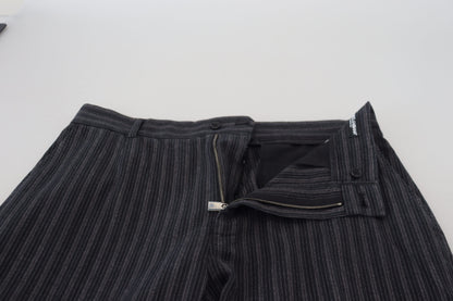 Elegantes pantalones de vestir chinos a rayas