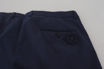 Elegante pantalón de vestir chino azul oscuro