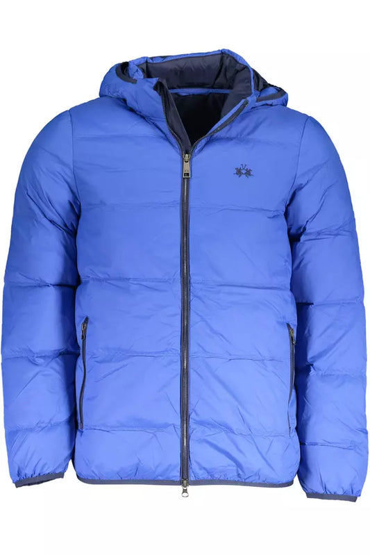 Chaqueta azul Elite con capucha desmontable
